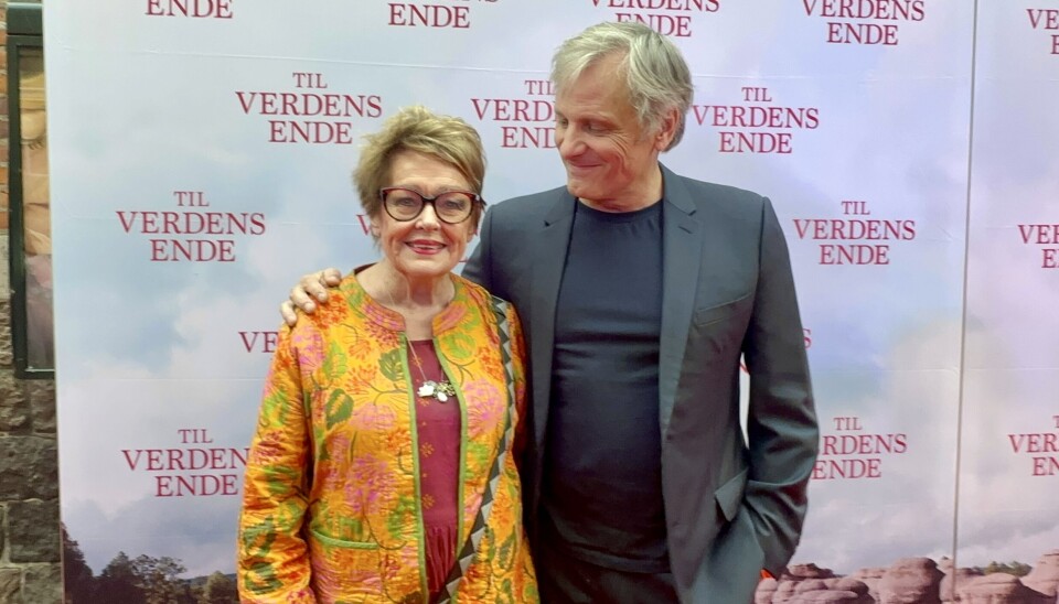 Ghita Nørby med vennen, verdensstjernen Viggo Mortensen.