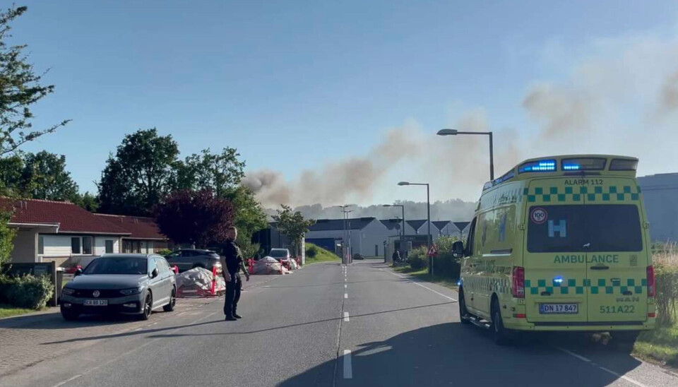 Voldsom brand i kendt firma