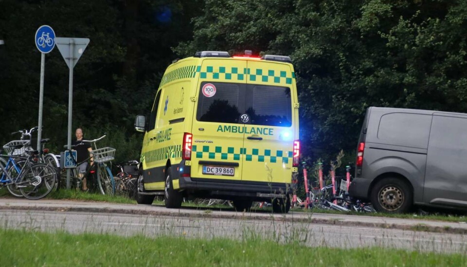 Påkørslen er sket mellem togstationerne i Fruens Bøge og Odense.