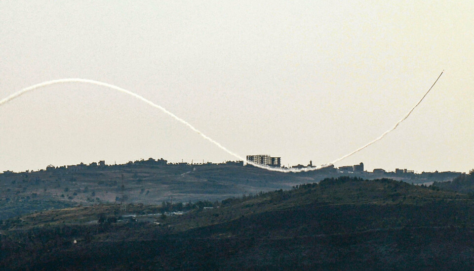 Der sendes flere og flere raketter ind over Israel, som oftest bliver opsnappet af luftforsvarssystemet Iron Dome. (Arkivfoto fra missilangreb).