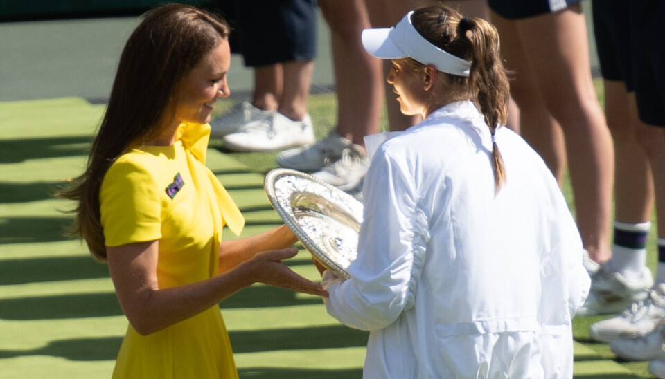 Prinsesse Kate ses her sammen med Wimbledon-vinderen af damesingle, Elena Rybakina, i 2022.