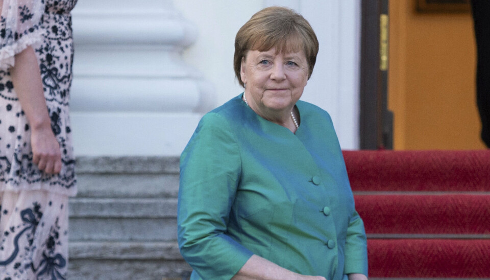 Tysklands tidligere forbundskansler Angela Merkel fylder 70 år den 17. juli. Billedet er fra den 26. maj, da hun deltog i en statsmiddag i Berlin i anledning af Frankrigs præsident Emmanuel Macrons officielle besøg.