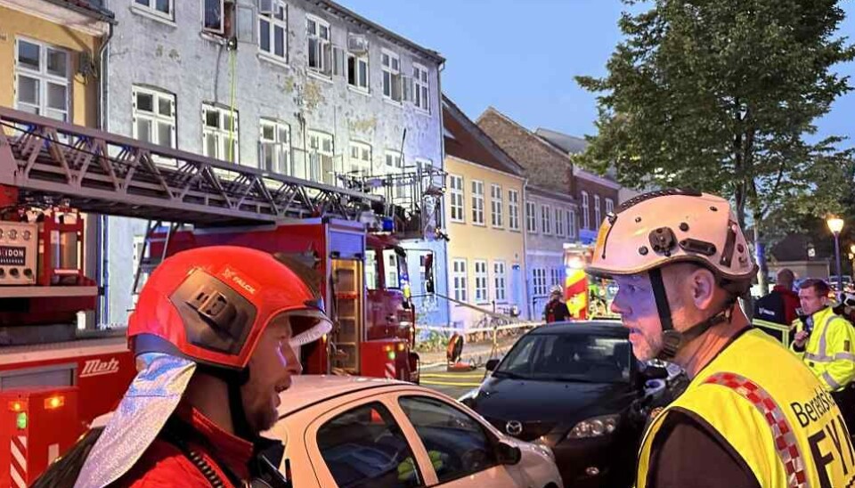 Alle beboerne i en ejendom på Østervoldgade i Nyborg blev mandag aften evakueret under en brand.