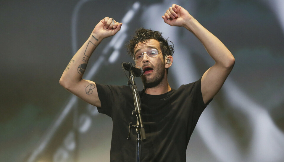 Forsanger i The 1975, Matty Healy, ses her til en koncert i Austin, Texas den 14. oktober 2023 på musikfestivalen Austin City Limits Music Festival.