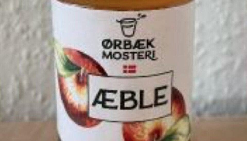 Der kan være skimmelvækst i æblemosten.