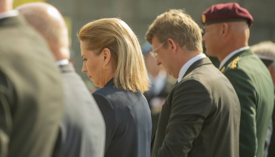 Også statsminister Mette Frederiksen og vicestatsminister Troels Lund Poulsen deltog i Flagdagen på Kastellet.