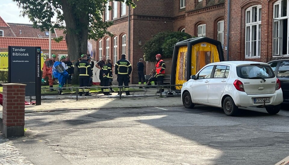 En 22-årig mand kom alvorligt til skade ved eksplosionen i Tønder.