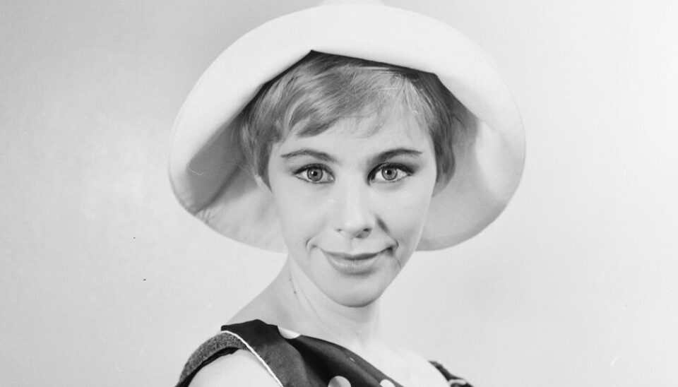 Henny Moan ses her som helt ung i 1958
