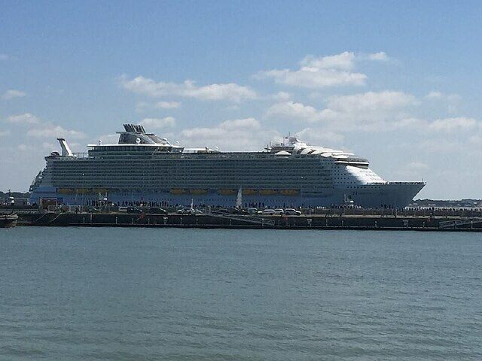 Krydstogtskibet Harmony of the seas er et af de største i verden.
