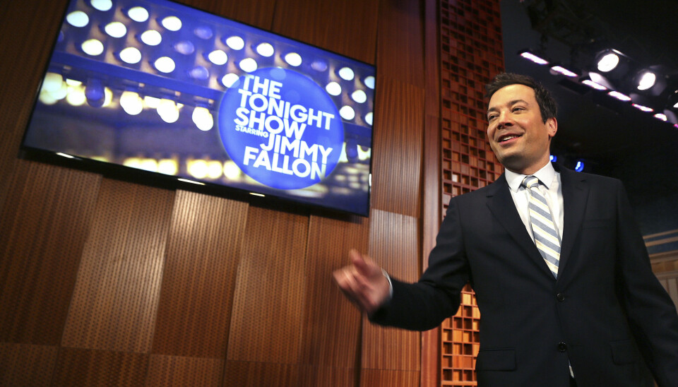 Jimmy Fallon er i dag en af de største tv-værter i USA's klassiske talkshowformat. Torsdag fylder han 50 år. (Arkivfoto). - Foto: Scott Keeler/Ritzau Scanpix
