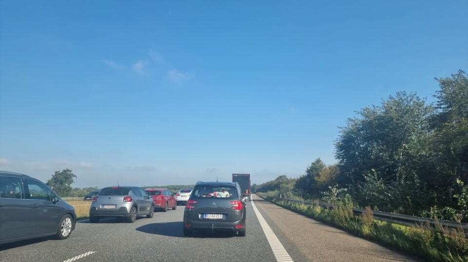 Sådan ser det ud på stedet
