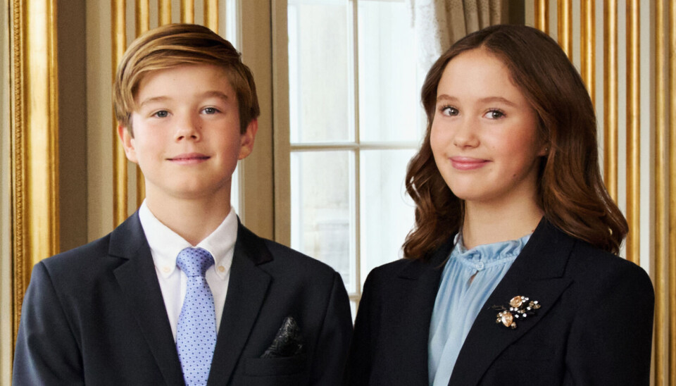 Prinsesse Josephine ses her sammen med sin bror prins Vincent. Billedet blev offentliggjort af kongehuset i forbindelse med tvillingernes 13-års fødselsdag den 8. januar.