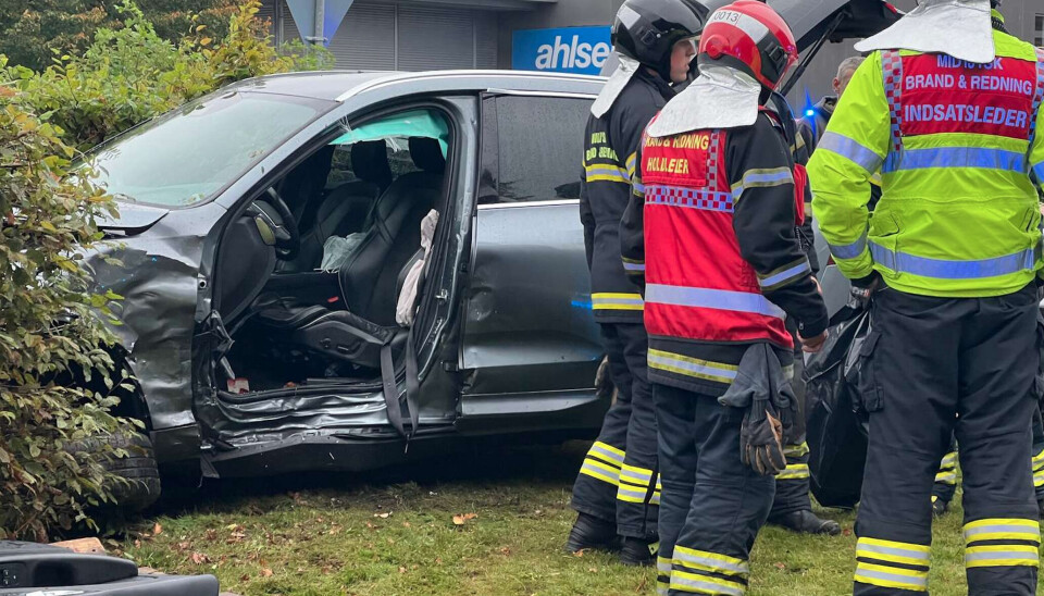 Ulykken skete i Silkeborg omkring klokken 15.30 mandag.