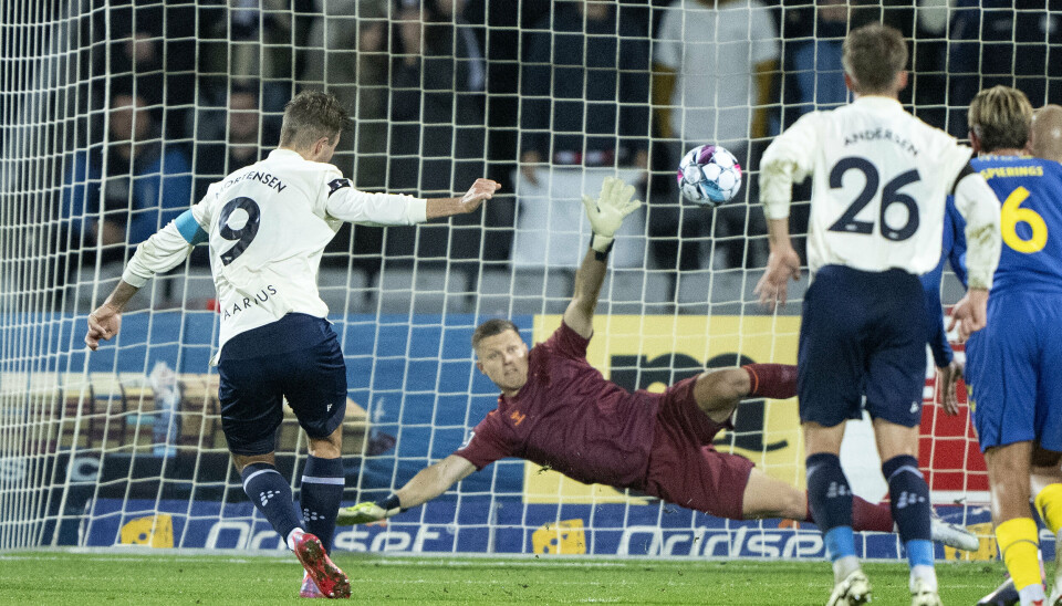 Patrick Mortensen scorede kampens enlige mål efter 32 minutter.