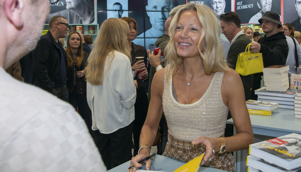 Caroline Fleming signerede sine bøger på bogmessen.