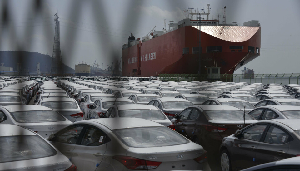 Hyundais fabrik i Ulsan, hvor de tre personer har mistet livet tirsdag, er bilproducentens største med egen havn. (Arkivfoto).