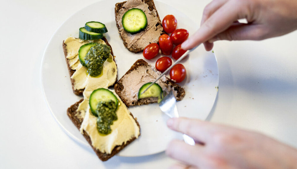 Syv procent får rugbrød med pålæg til aftensmad på en typisk aften.