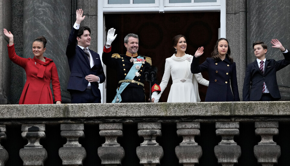 Frederik og Mary ses her sammen med deres fire børn, kronprins Christian, prinsesse Isabella, prinsesse Josephine og prins Vincent