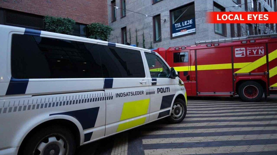 Det er sparsomt med oplysninger fra politiet.