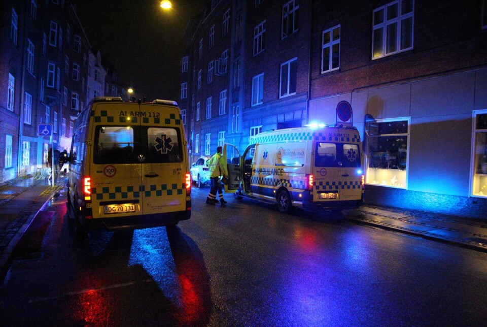 Det var her i Holdbergsgade i Aalborg, der lørdag morgen opstod brand.