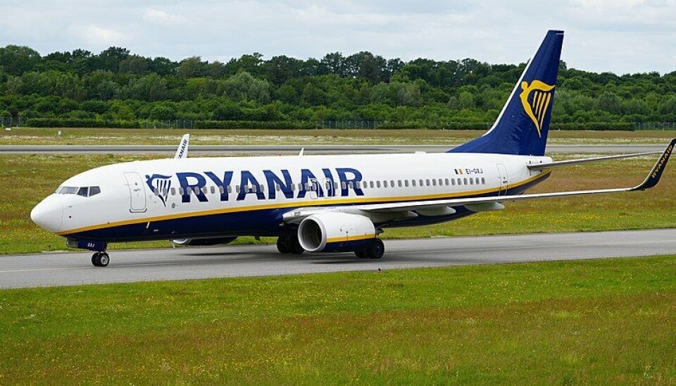 Flyet blev ramt af bombetrussel.