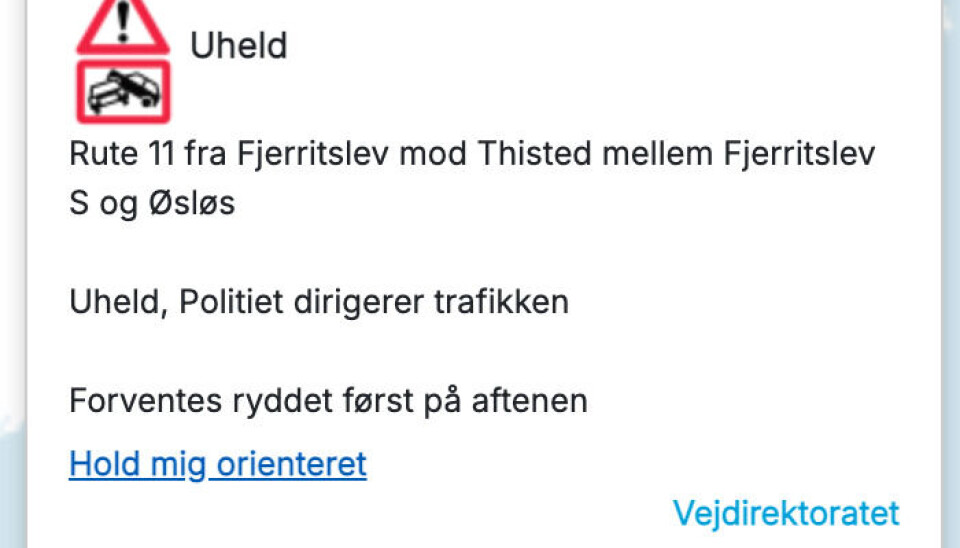 Melding om fastklemte