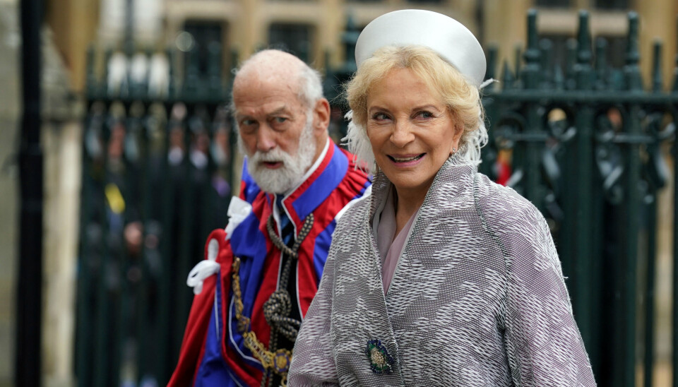 På billedet ses prinsesse Michael af Kent sammen med sin mand, prins Michael af Kent. Prinsessen er kendt for at være en af de mere kontroversielle royale. Den 15. januar fylder hun 80 år.