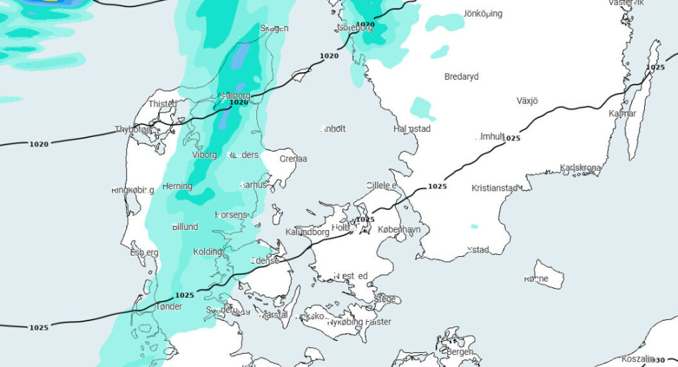 Der er udsigt til sne og slud fredag. Men inden da fortsætter de milde temperaturer