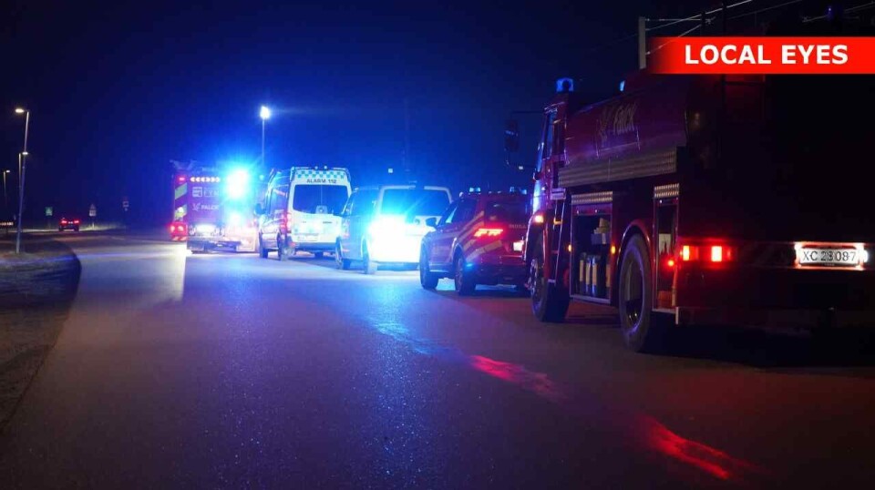 Personen er endnu ikke identificeret, lyder det fra politiet.