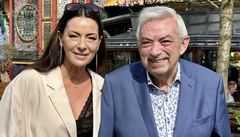 Johnny Reimar og datteren Lotte var på plads i Grøften ved Tivolis åbning.