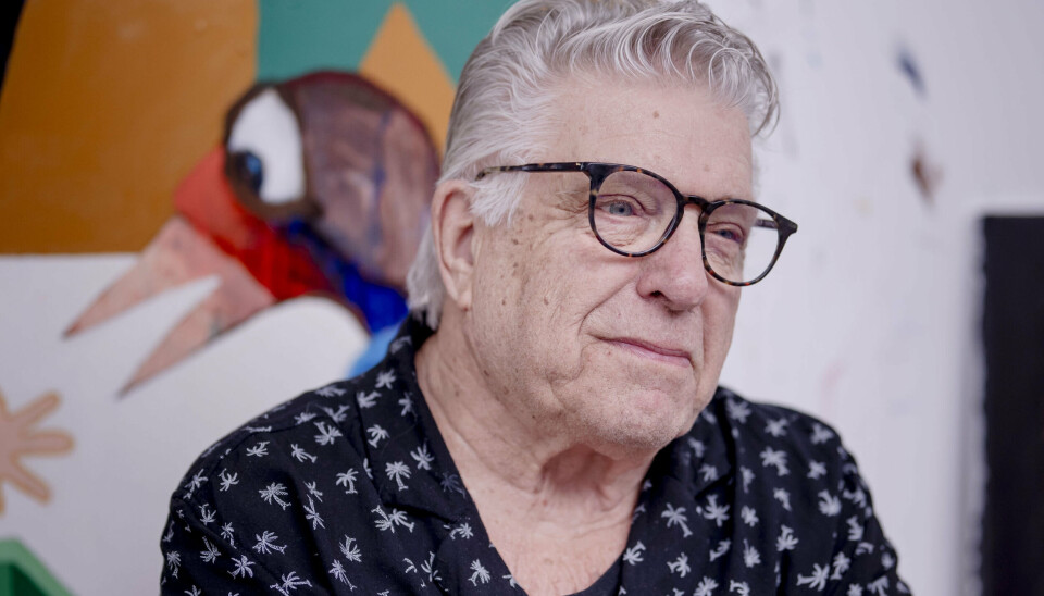 Leif Sylvester Petersen, der her er fotograferet i sit atelier i Tibirke, Nordsjælland, fylder 85 år den 18. april. (Arkivfoto).