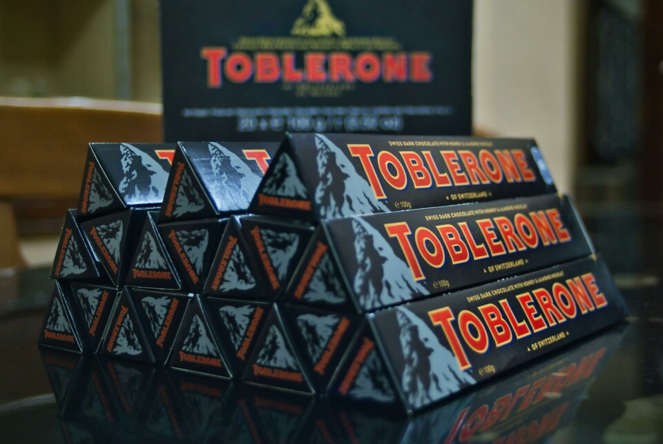 Det er denne 'sorte' variant af Toblerone, som ikke længere er en del af kollektionen.