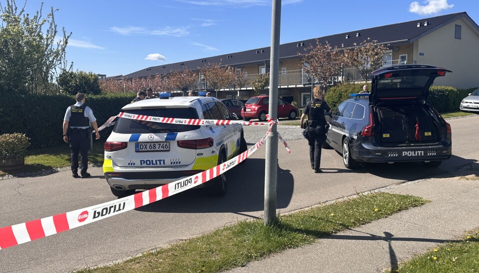 Nordsjællands Politi er massivt til stede i Kokkedal.