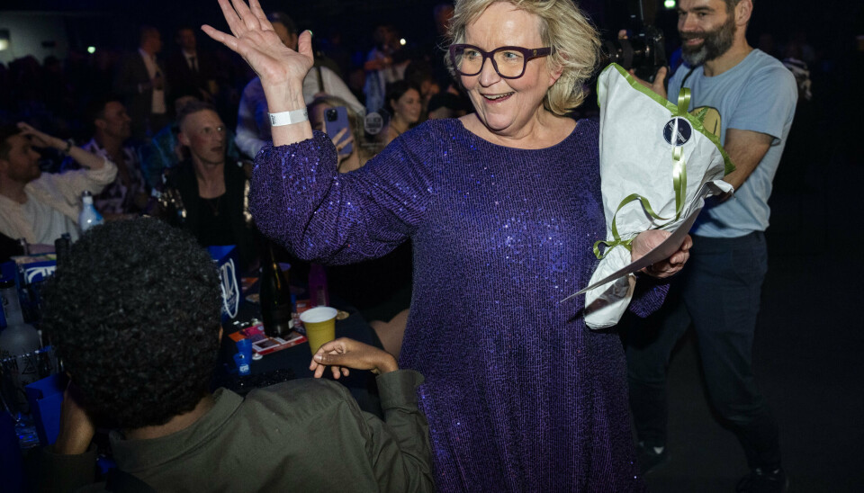 Sådan så det ud, da Tine Gøtzsche modtog prisen som Årets Hotteste Kvinde til Reality Awards 2024. Nu skal hun ikke sidde blandt publikum, men guide dem igennem 2026-uddelingen. (Arkivfoto).