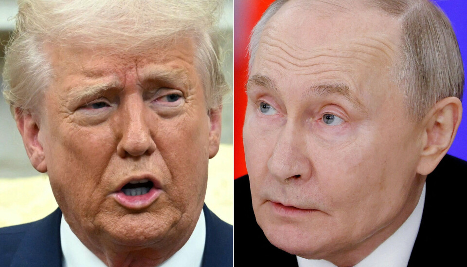 Mandagens telefonsamtale mellem USA's præsident, Donald Trump (t.h.), og hans russiske modpart, Vladimir Putin (t.v.), var den tredje samtale mellem dem, efter at Trump vendte tilbage i Det Hvide Hus i januar. Samtalen varede over to timer, siger Putin ifølge russiske medier. (Arkivfoto).