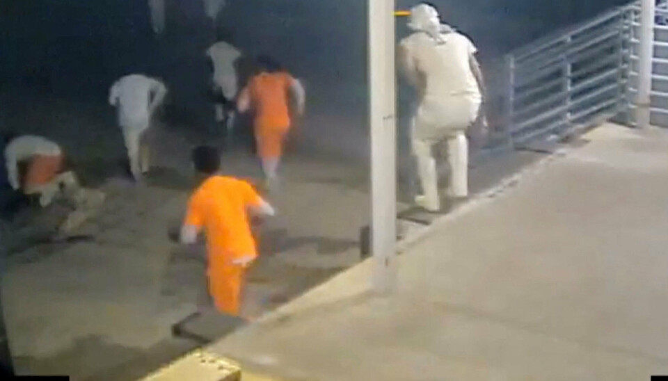 Fanger, der har undsluppet et fængsel i New Orleans, ses her på en overvågningsvideo fra 16. maj. (Arkivfoto).