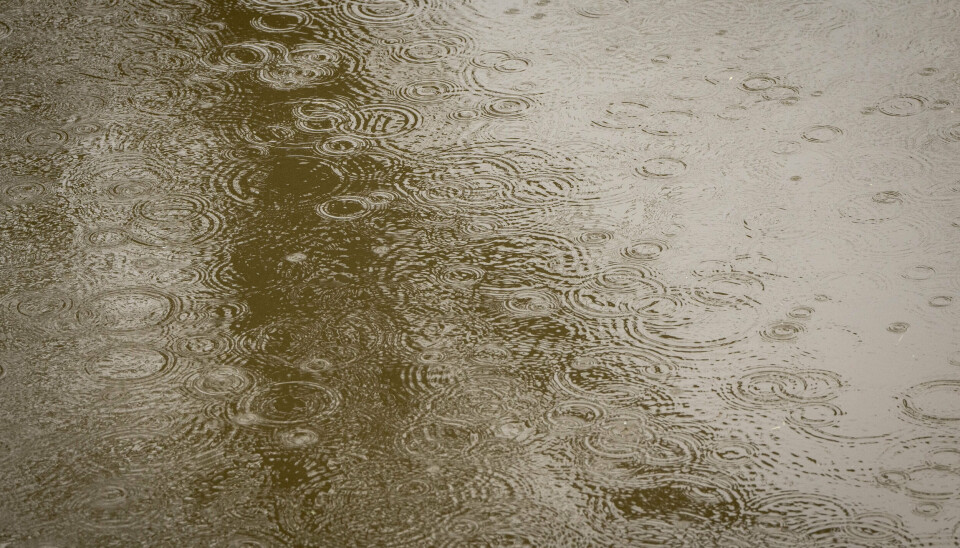 Danmarks Meteorologiske Institut, DMI, skriver lørdag middag, at det ikke kan udelukkes, at regn- og tordenbyger kan være så kraftige, at det kan ende med lokale skybrud søndag. (Arkivfoto).