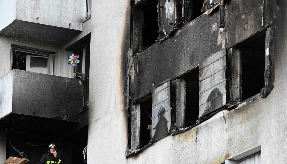 Fire mennesker omkom efter en brand i denne ejendom antændt af et batteri til et el-løbehjul.