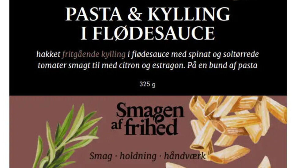 Et parti 'Pasta & Kylling i flødesauce' indeholder ved en fejl 'Pasta & Kyllingekødboller med mascarponesauce'.