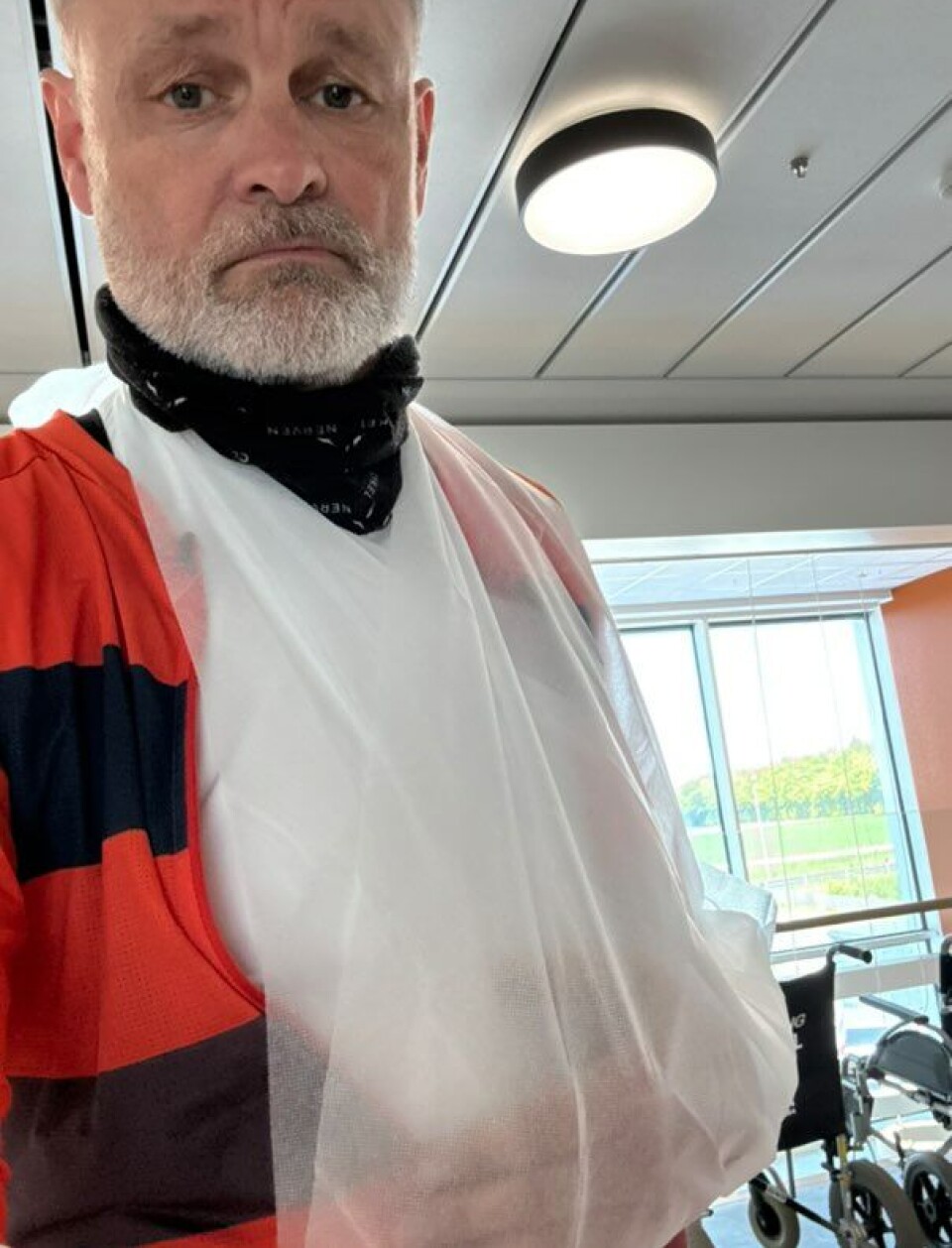 Claus Elming på hospitalet .