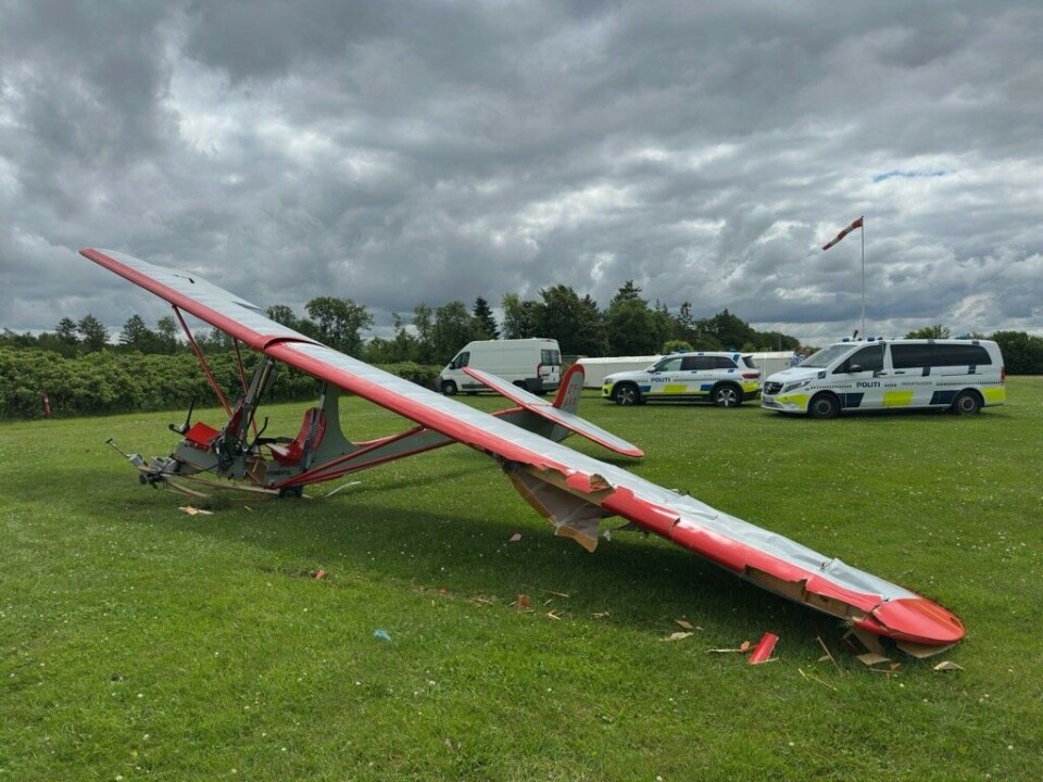 Et fly er torsdag styret ned på Gesten Flyveplads.