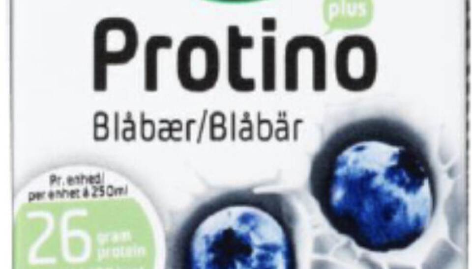 Der er muligvis skimmel i proteindrikken.