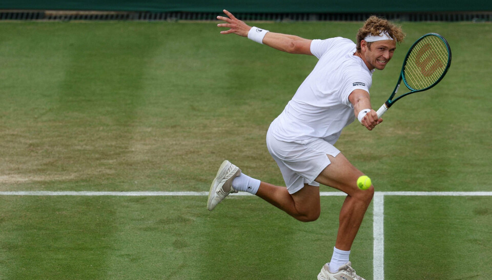 August Holmgren brød for alvor igennem på den store tennisscene under sommerens Wimbledon. (Arkivfoto).