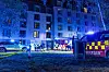 Brandbiler og ambulance til stede ved brand på Kobbelvænget i København