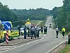 Alvorlig ulykke - hentet af helikopter