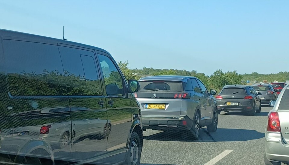 Der er køkaos på motorvejen. (Arkivfoto).