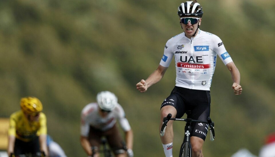 Tadej Pogacar er nu oppe på 11 etapesejre i Touren i karrieren.