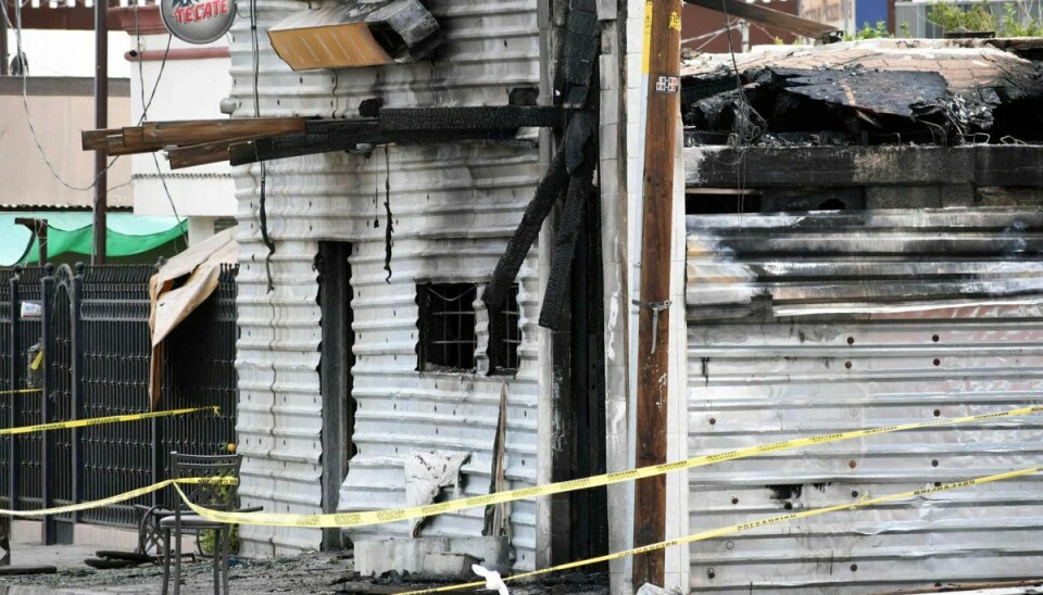 Baren i San Luis Rio Colorado brændte næsten ned til grunden. 11 mennesker omkom i branden.