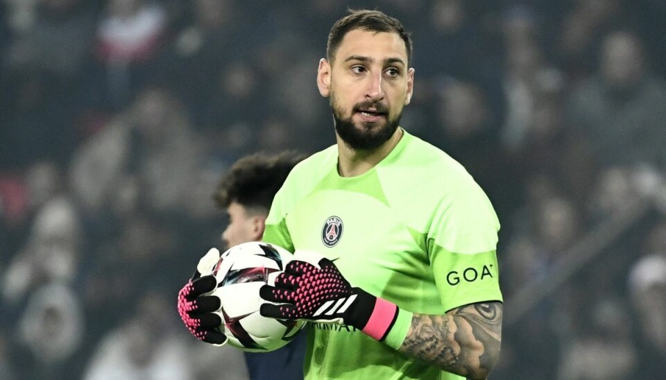 Gianluigi Donnarumma havde natten til fredag tyve i sit hjem. (Arkivfoto).