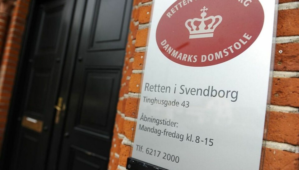 Dommen faldt her i Retten i Svendborg Dommen faldt her i Retten i Svendborg